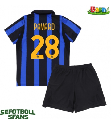 Inter Milan Benjamin Pavard #28 Hemmaställ Barn 2026-27 Kortärmad (+ Korta byxor)